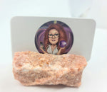 Natural Orchid Calcite Business Card Holder for getting inspired & acting on it
