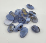 Blue Lace Agate for calming, centering, & inviting rest