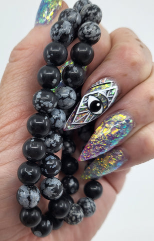 Snowflake Obsidian Stacker for revealing what you need to know