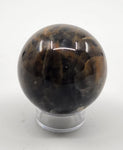 Black Moonstone Sphere for new moon magic, grounding, & protection