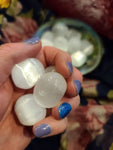 Selenite for keeping your crystals clear from negative energy and more: Medium Tumbled